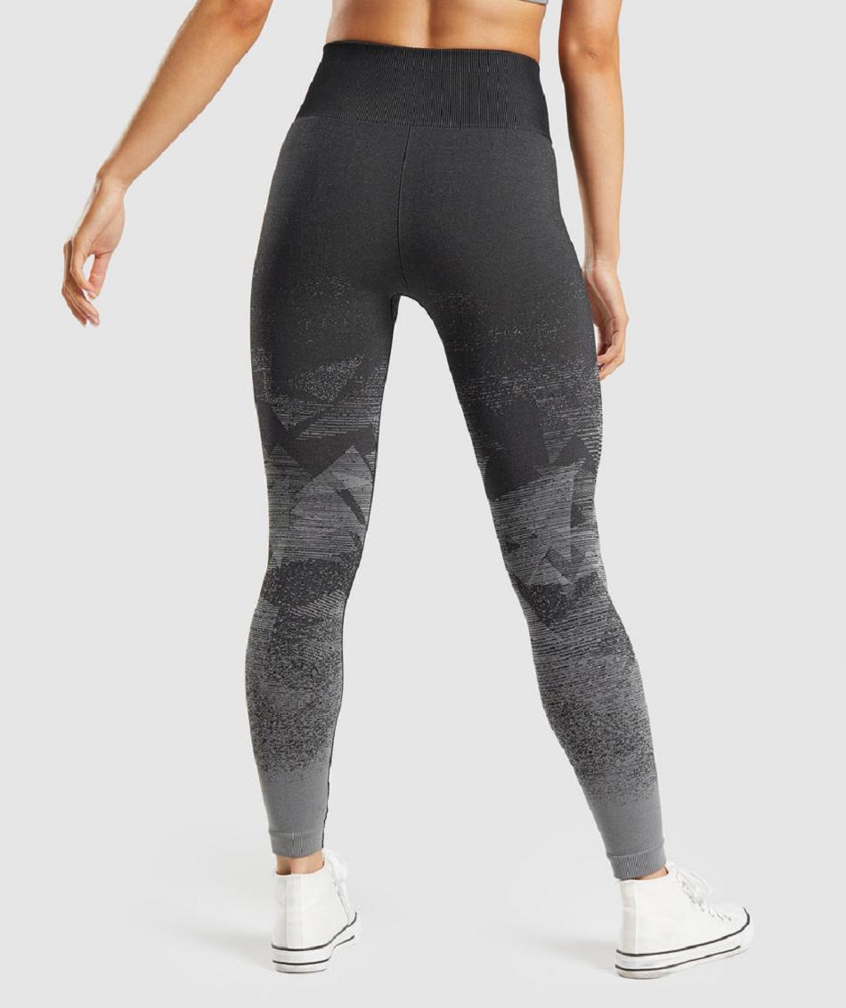 Leggins Gymshark Adapt Ombre Seamless Mujer Negras | CO 2947UZG